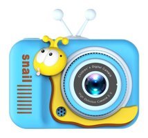 Mengtuo Sevimli Salyangoz Mini Full HD Kompakt Dijital Fotoğraf Makinesi Mavi