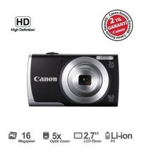 Canon Powershot A2500 4K Kompakt Dijital Fotoğraf Makinesi Siyah
