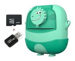 Mengtuo Sevimli Timsah Mini Full HD Kompakt Dijital Fotoğraf Makinesi Yeşil