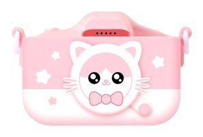 Tuomeng Sevimli Sevimli Kedi Şipşak Mini Full HD Kompakt Dijital Fotoğraf Makinesi Pembe