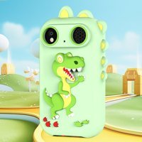 Mengtuo 2.8 inç Sevimli Dinozor Mini Full HD Kompakt Dijital Fotoğraf Makinesi Yeşil