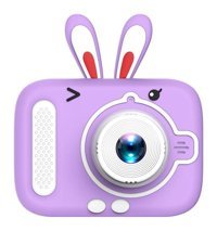 Vkemall Sevimli Tavşan Mini Full HD Kompakt Dijital Fotoğraf Makinesi Mor