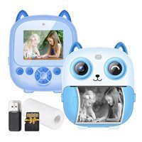 Generic Sevimli Baykuş 2.4 inç Mini Full HD Kompakt Dijital Fotoğraf Makinesi Mavi