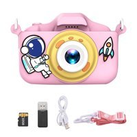 Mihaly Astronot Mini Full HD Kompakt Dijital Fotoğraf Makinesi Pembe