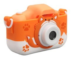 Vbestlife Sevimli Tilki Mini Full HD Kompakt Dijital Fotoğraf Makinesi Turuncu