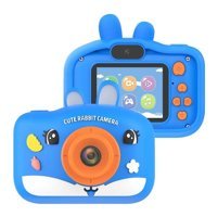 Tuomeng Sevimli Yunus Balığı Mini Full HD Kompakt Dijital Fotoğraf Makinesi Mavi