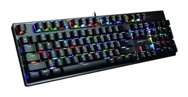 Sarepo Mj-93P Türkçe Q RGB 102 Tuşlu Black Kablolu Siyah Mekanik Gaming Klavye