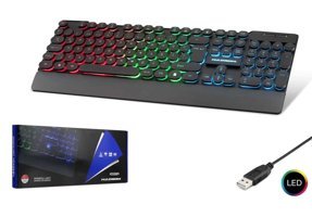 Hadron Türkçe Q RGB 105 Tuşlu Black Kablolu Siyah Normal Gaming Klavye