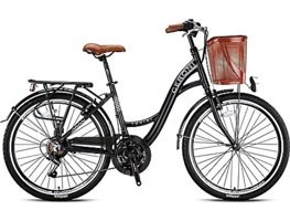 Geroni Tourer 26 Jant 21 Vites Şehir / Tur Bisikleti Siyah-Kahverengi