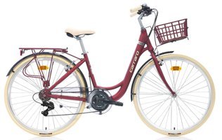 Carraro Juliet 28 Jant 21 Vites Şehir / Tur Bisikleti Krem-Kırmızı