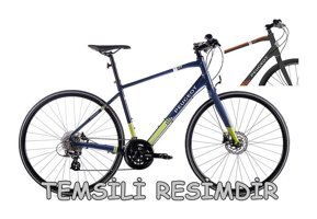 Peugeot T09 16 Vites Şehir / Tur Bisikleti Gri-Turuncu