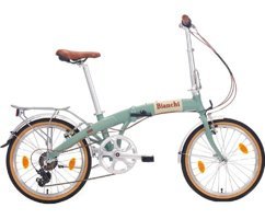 Bianchi Folding New Vintage 20 Jant 21 Vites Katlanır Şehir / Tur Bisikleti Gri-Turuncu