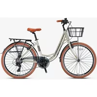 Kron Cx 100 28 Jant 21 Vites Şehir / Tur Bisikleti Beyaz-Kahverengi