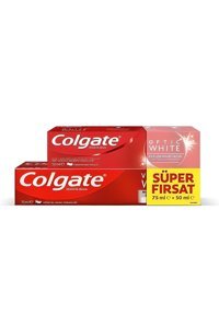 Colgate Visible White Diş Macunu 75 ml + Optic White Nane Ferahlığı Florürlü Diş Macunu 50 ml