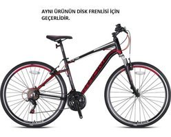 Kron Tx 75 28 Jant 21 Vites Şehir / Tur Bisikleti Beyaz-Kırmızı-Siyah