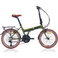 Bianchi F021 26 Jant 21 Vites Amortisörlü Katlanır Şehir / Tur Bisikleti Beyaz-Siyah-Yeşil