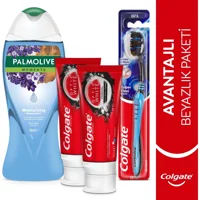 Colgate Optic White Charcoal Kömürlü Organik Florürlü Diş Macunu 2x50 ml
