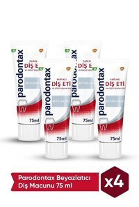 Parodontax Beyazlatıcı Florürlü Diş Macunu 4x75 ml