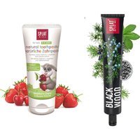 Splat Blackwood Çilekli ve Kirazlı Florürsüz 2-6 Yaş Çocuk Diş Macunu 50 ml + Blackwood Diş Macunu 75 ml