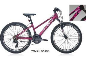 Carraro Force 401 24 Jant 21 Vites Dağ Bisikleti Gri-Siyah