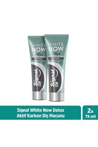 Signal White Now Detox Kil Naneli Florürlü Diş Macunu 2x75 ml