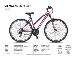 Ümit 2864 Magnetic 28 Jant 21 Vites Şehir / Tur Bisikleti Mürdüm