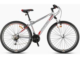 Kron Vortex 4.0 27.5 Jant 21 Vites Dağ Bisikleti Gri-Kırmızı-Füme