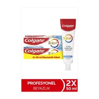 Colgate Total Profesyonel Naneli Florürlü Diş Macunu 2x50 ml