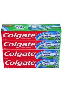 Colgate Üçlü Etki Naneli Florürlü Diş Macunu 4x50 ml