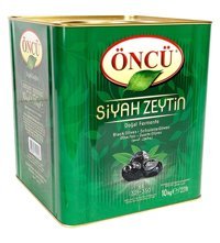 Öncü Doğal Fermente Tuzlu Yağlı Siyah Zeytin Teneke 10 kg