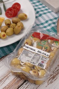 Aymis Tuzlu Portakal Dolgulu Yeşil Zeytin Paket 300 gr