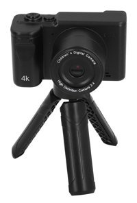 Cuifati Mini Full HD Kompakt Çocuk Dijital Ayaklı Fotoğraf Makinesi Siyah