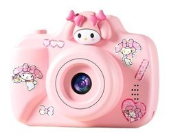 Boutiques Sevimli Full HD Kompakt Çocuk Dijital Fotoğraf Makinesi Pembe