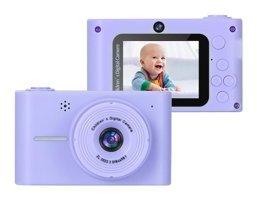 Vkemall Mini Full HD 20 MP Kompakt Çocuk Dijital Fotoğraf Makinesi Mor