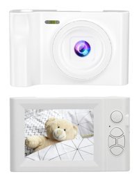 Dpofirs Mini Full HD 20 MP Kompakt Çocuk Dijital Fotoğraf Makinesi Beyaz