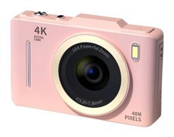 Hallow 4K Kopmakt Dijital Fotoğraf Makinesi Pembe