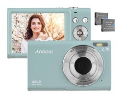 Andoer Full HD Kopmakt Dijital Fotoğraf Makinesi Siyah-Yeşil