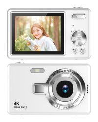 Tuomeng Full HD 2,4 inç Kompakt Dijital Fotoğraf Makinesi Beyaz