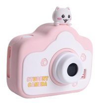 Mengtuo Mini Full HD 5 MP Kompakt Çocuk Dijital Fotoğraf Makinesi Pembe