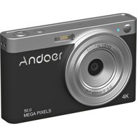 Andoer 4K Kopmakt Dijital Fotoğraf Makinesi Gri-Siyah