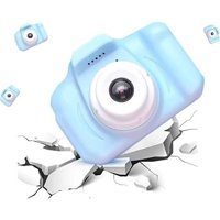 Nidage Mini Full HD Kopmakt Çocuk Dijital Fotoğraf Makinesi Mavi