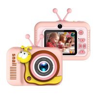 Cankypu Mini Full HD 20 MP Unicorn Kompakt Çocuk Dijital Fotoğraf Makinesi Pembe