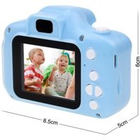 Qasul Full HD Kopmakt Çocuk Dijital Fotoğraf Makinesi Mavi