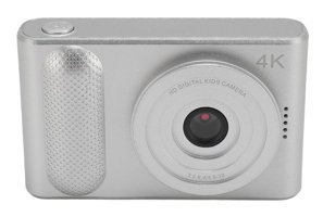 Focket Mini 4K Kopmakt Çocuk Dijital Fotoğraf Makinesi Gümüş
