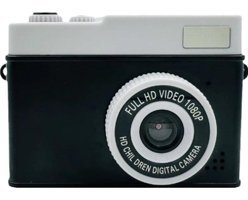 Boutiques Mini Full HD Kompakt Çocuk Dijital Fotoğraf Makinesi Siyah Gümüş