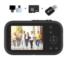 Tuomeng 1080P Full HD Kompakt Dijital Fotoğraf Makinesi Siyah