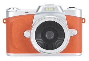 Vrupin 4K Kopmakt Dijital Fotoğraf Makinesi Gümüş-Turuncu