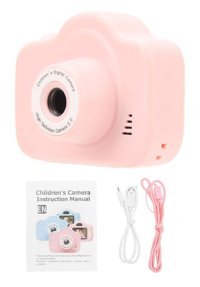 Jectse Mini Full HD Kopmakt Çocuk Dijital Fotoğraf Makinesi Pembe