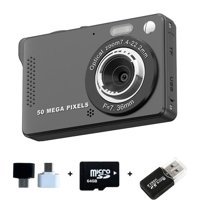 Tuomeng 4K Kompakt Dijital Fotoğraf Makinesi Siyah