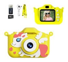 Mengtuo Full HD Kopmakt Çocuk Dijital Fotoğraf Makinesi Sarı
